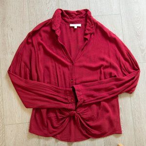 SOLD - Francesca's Red Blouse - M